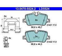 ATE 13.0470-5524.2 Kit pastiglie freno, Freno a disco per BMW