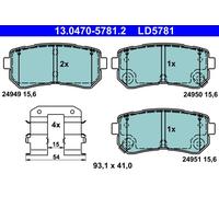 ATE 13.0470-5781.2 Kit pastiglie freni