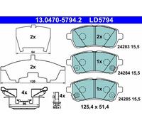 ATE 13.0470-5794.2 Kit pastiglie freno, Freno a disco per DAIHATSU,MAZDA,SUBARU,