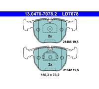 ATE 13.0470-7078.2 Kit pastiglie freno, Freno a disco per BMW
