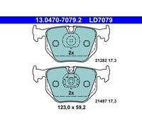 ATE Pastiglie Freni BMW,LAND ROVER 13.0470-7079.2 34112180421,34211163324,34211163326 34211164581,34211164582,34212157576,34213403241,34216750160