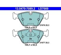 ATE 13.0470-7089.2 Kit pastiglie freno, Freno a disco per BMW