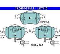 ATE 13.0470-7110.2 Kit pastiglie freno, Freno a disco per AUDI,SEAT,SKODA,VW