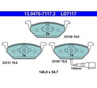 ATE 13.0470-7117.2 Kit pastiglie freno, Freno a disco per AUDI,SEAT,SKODA,VW