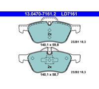 ATE 13.0470-7161.2 Kit pastiglie freno, Freno a disco per MINI