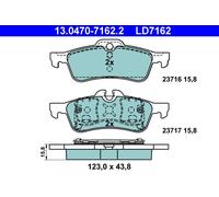 ATE 13.0470-7162.2 Kit pastiglie freno, Freno a disco per MINI