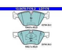 ATE 13.0470-7176.2 Kit pastiglie freno, Freno a disco per BMW
