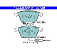 ATE 13.0470-7201.2 Kit pastiglie freno, Freno a disco per AUDI,SEAT