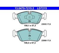 ATE 13.0470-7215.2 Kit pastiglie freno, Freno a disco per BMW