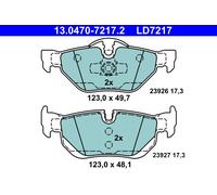 ATE 13.0470-7217.2 Kit pastiglie freno, Freno a disco per BMW