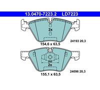 ATE 13.0470-7223.2 Kit pastiglie freno, Freno a disco per BMW