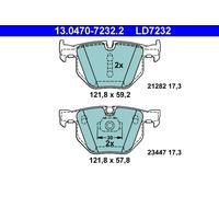 Piastra di montaggio specchio + Tubo di aspirazione aria ATE per BMW X3 E70, X5