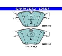 Set di pastiglie freno ATE 13.0470-7237.2, fronte, Keramik
