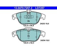 ATE 13.0470-7257.2 Kit pastiglie freno, Freno a disco per MERCEDES-BENZ