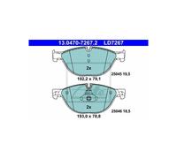 Set di pastiglie freno ATE 13.0470-7267.2, anteriore, Ceramica