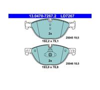 ATE 13.0470-7267.2 Pastiglie Freno Anteriore per BMW F10