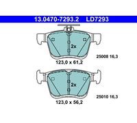 ATE 13.0470-7293.2 Kit pastiglie freno, Freno a disco per AUDI,CUPRA,SEAT,SKODA,