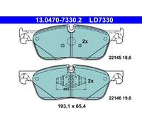ATE 13.0470-7330.2 Kit pastiglie freno, Freno a disco per JAGUAR,LAND ROVER