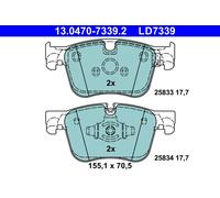 ATE 13.0470-7339.2 Kit pastiglie freni per OPEL GRANDLAND X (A18)