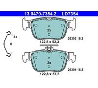 ATE 13.0470-7354.2 Kit pastiglie freno, Freno a disco per AUDI,CUPRA,FORD,SEAT,S
