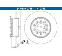 ATE 24.0110-0356.1 Discofreno AUDI VW SEAT SKODA