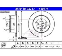 ATE 24.0110-0374.1 Disco freno
