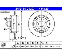 ATE 24.0114-0120.1 Discofreno JEEP
