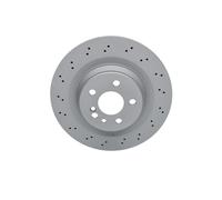 2x Disco freno perforato/ventilazione interna 24.0126-0137.1 ATE