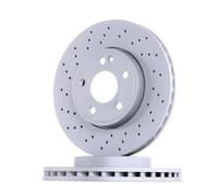 Disco freno ATE 24.0128-0262.1 anteriore, ventilato, altamente carbonizzato, 1 Pezzo