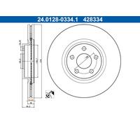 ATE 24.0128-0334.1 Disco freno per FORD