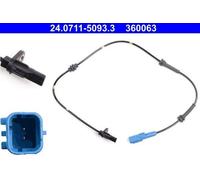 ATE 24.0711-5093.3 Sensore ABS Posteriore adatto per PEUGEOT 1007 (KM) 757mm