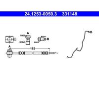 ATE 24.1253-0050.3 Flessibile Del Freno per Seat Cordoba Skoda Fabia I VW Polo