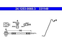 Tubo flessibile freno 24.1253-0060.3 ATE per SKODA SEAT