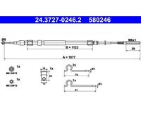ATE 24.3727-0246.2 Cavo comando, Freno stazionamento per BMW