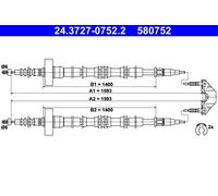 Cavo di trazione, freno di stazionamento ATE 24.3727-0752.2