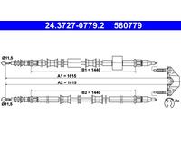 ATE 24.3727-0779.2 Cavo freno a mano