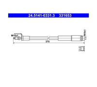 Tubo flessibile del freno ATE 24.5141-0331.3