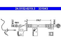 ATE 24.5152-0219.3 Tubo freno