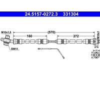 ATE 24.5157-0272.3 Flessibile del freno per BMW