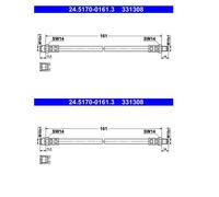 ATE 24.5170-0161.3 Tubo Freno Anteriore per Audi Seat Cordoba VW Corrado