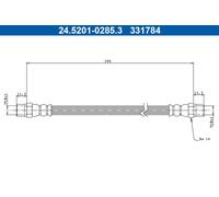 ATE 24.5201-0285.3 Tubo freno