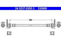 ATE 24.5237-0250.3 Flessibile del freno per VW