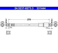 ATE 24.5237-0273.3 Flessibile del freno per AUDI