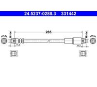 ATE 24.5237-0288.3 Flessibile del freno per AUDI