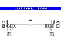 Tubo flessibile freno 24.5239-0165.3 ATE per RENAULT CITROËN DS