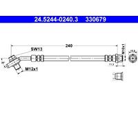 ATE 24.5244-0240.3 Tubo freno