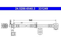 Tubo flessibile del freno ATE 24.5286-0540.3