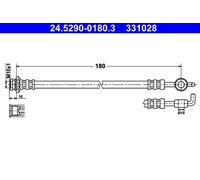 ATE 24.5290-0180.3 Tubo freno per OPEL Frontera B SUV (U99) Posteriore
