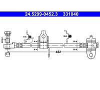 ATE 24.5299-0452.3 Tubo freno