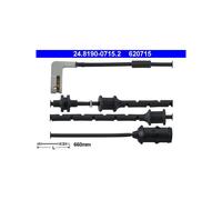 Sensore usura pastiglie Freno a disco 24.8190-0715.2 ATE per OPEL VECTRA B